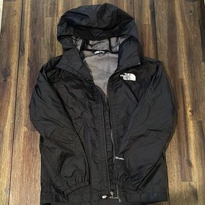 North Face, boys rain jacket size S, gently used